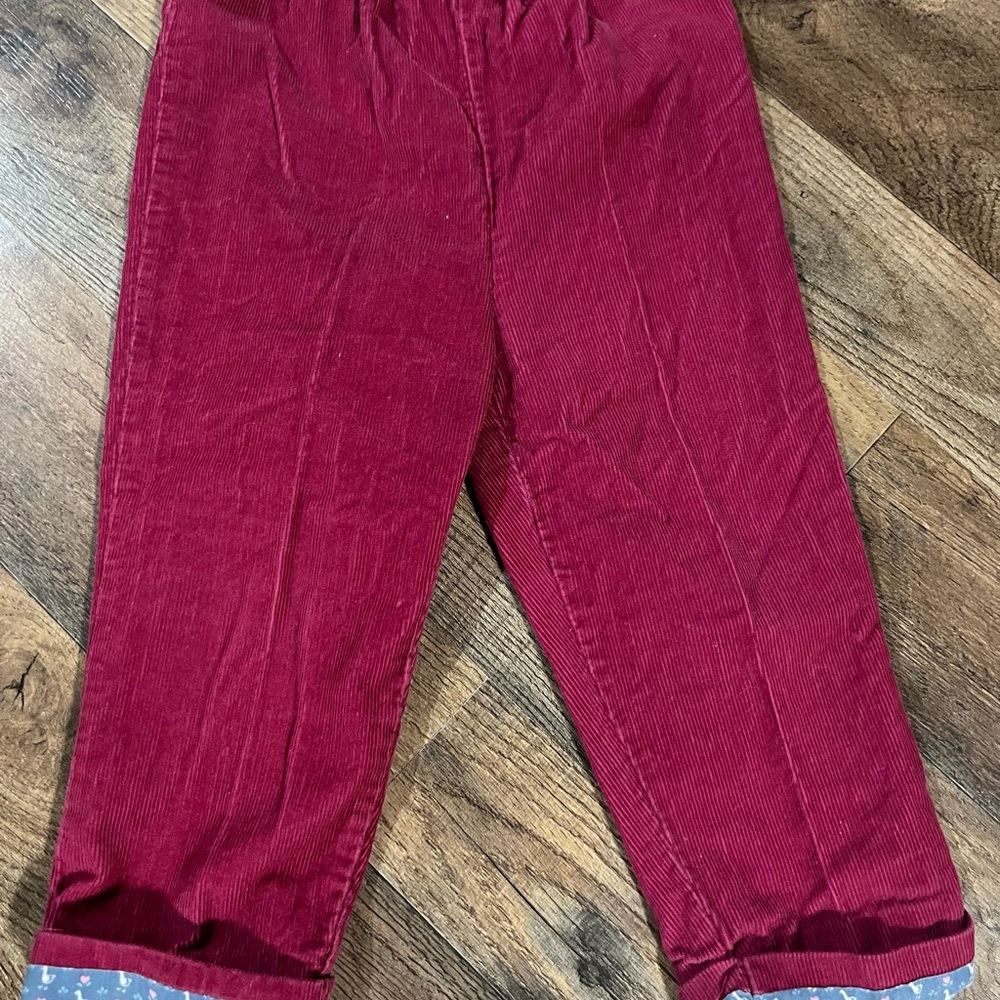 Vintage Kids Maroon Corduroy Pants 2T